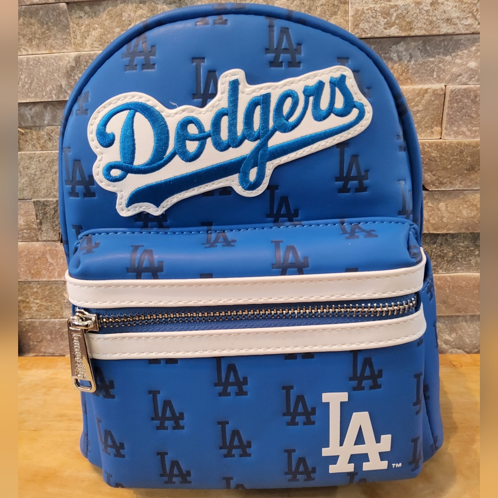 Loungefly MLB Los Angeles LA Dodgers Logo Mini Backpack Brand New With Tags NWT